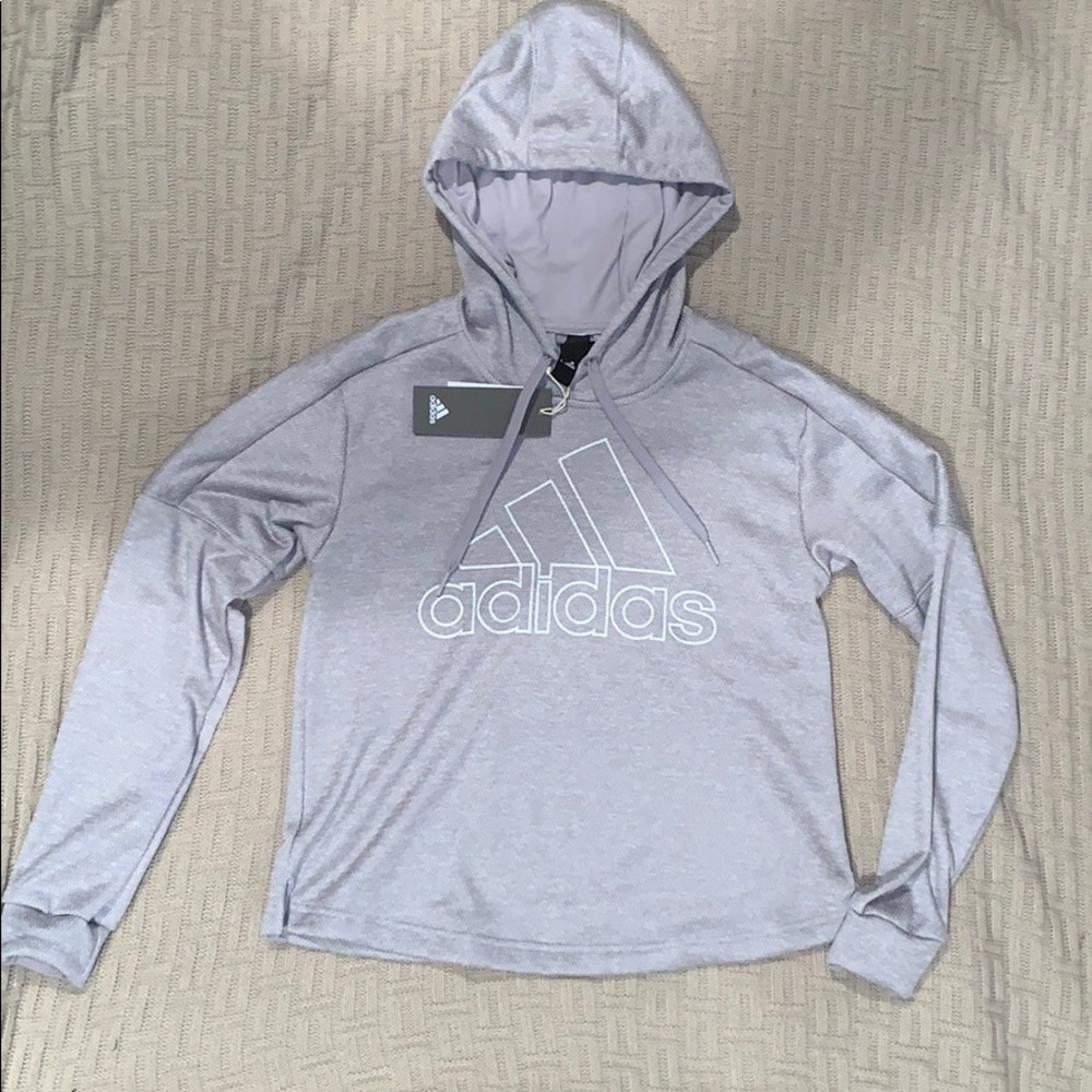 NWT Gray adidas hoodie